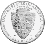 The clad reverse features the National Park Service logo.