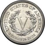 1883 No Cents Nickel Reverse