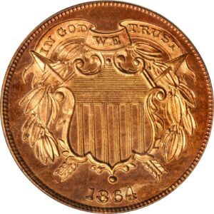 1864 Two Cent coin