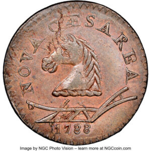 1788 New Jersey Copper, Head Left