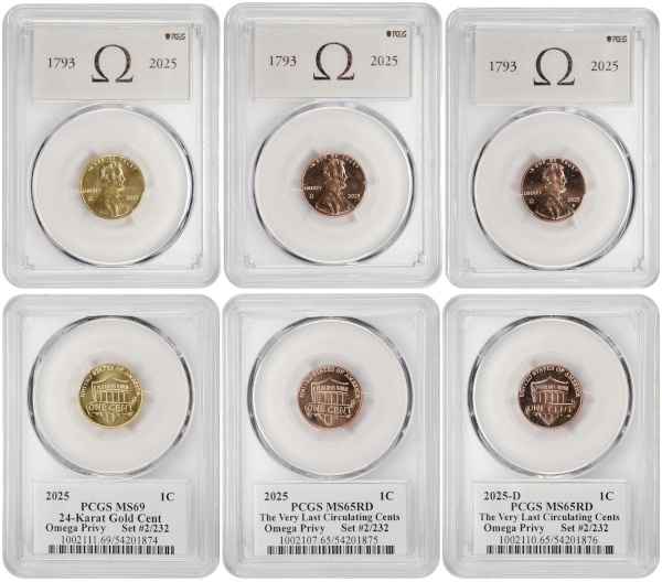 Omega Cents obverse and reverse.